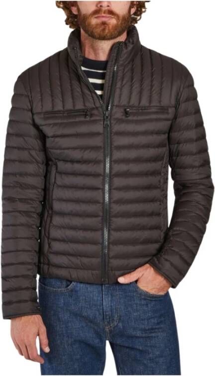 Colmar Mid Weight Down Jacket With Chest Pockets , Bruin, Heren