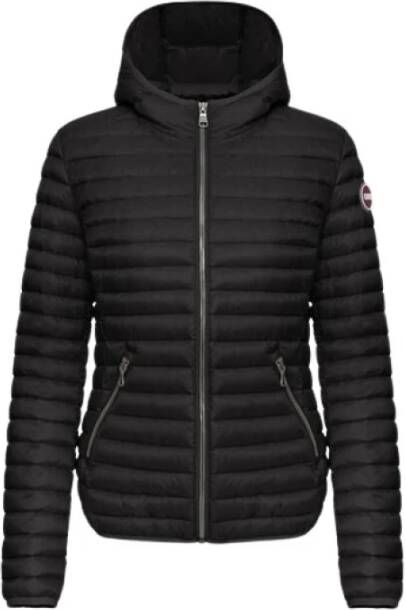 Colmar Slim Fit Hooded Down Jacket , Zwart, Dames