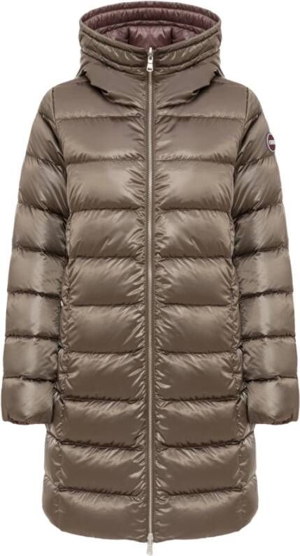 Colmar Omkeerbaar gewatteerd jasje met kap , Bruin, Dames