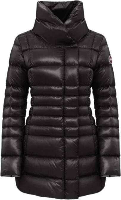 Colmar Iridescent Down Jacket With Side Opening , Zwart, Dames