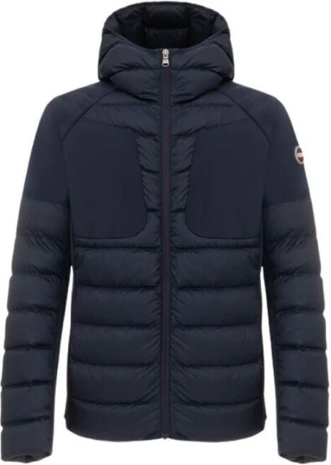 Colmar Stretch Down Jacket With Hood , Blauw, Heren