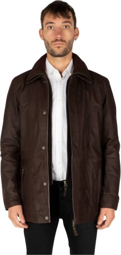 Cycas D’or Cycas Dor Winterjassen Bruin Heren