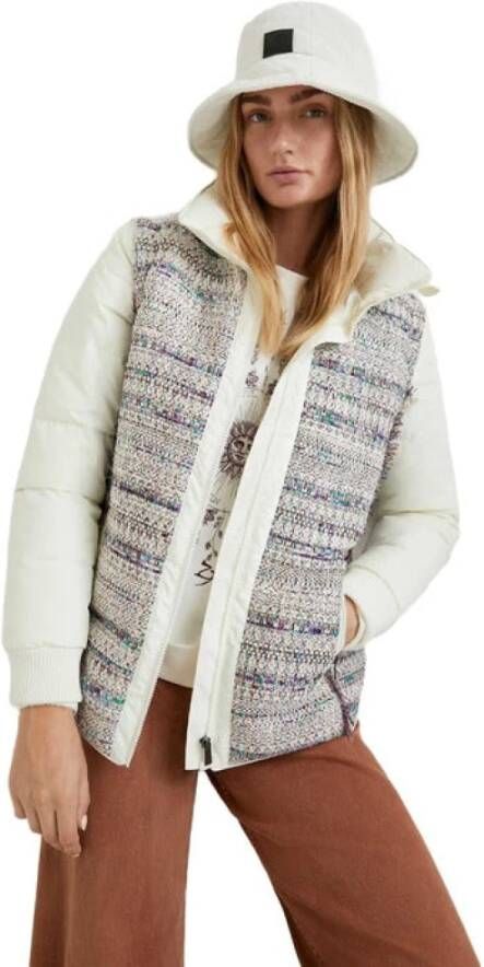 Desigual Gewatteerde Jassen Wit Dames