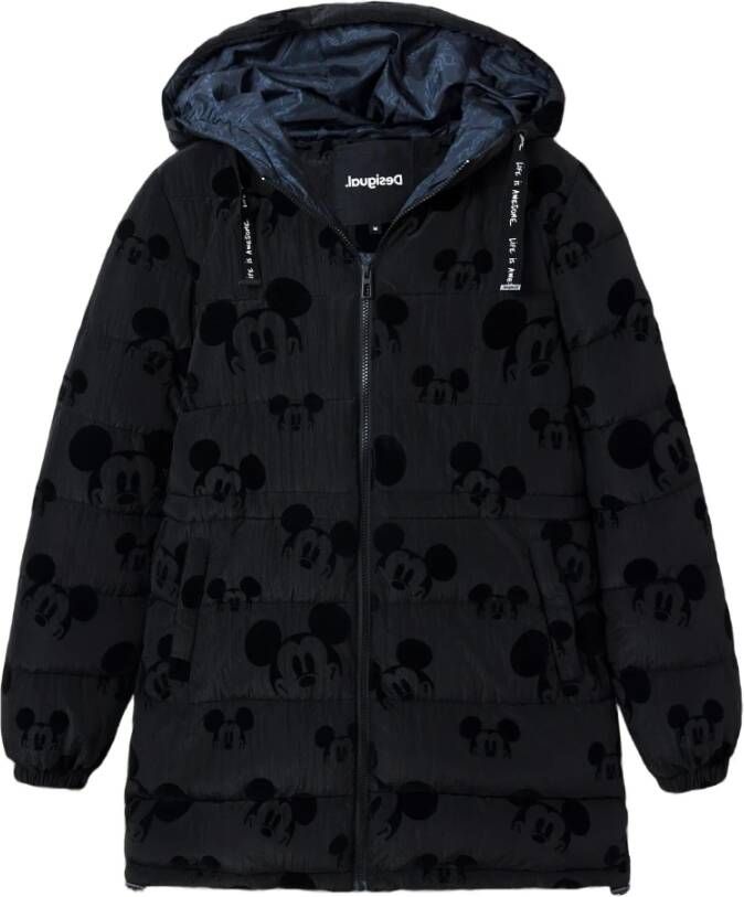Desigual Gevoerde Mickey 22Wewav , Zwart, Dames