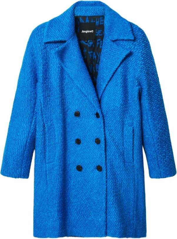 Desigual Trenchcoats & Mantels Blauw Dames