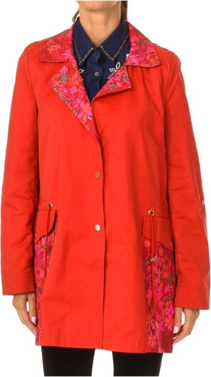 Desigual Trenchcoats & Mantels Rood Dames
