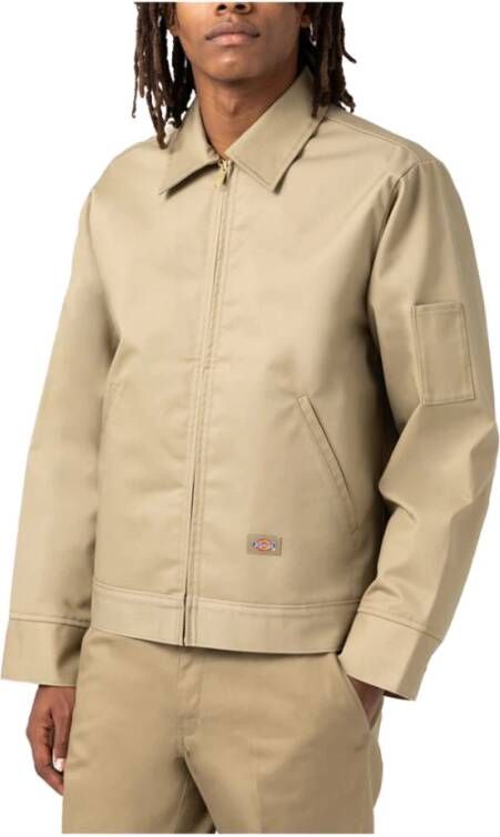 Dickies Leren Jassen Beige Heren