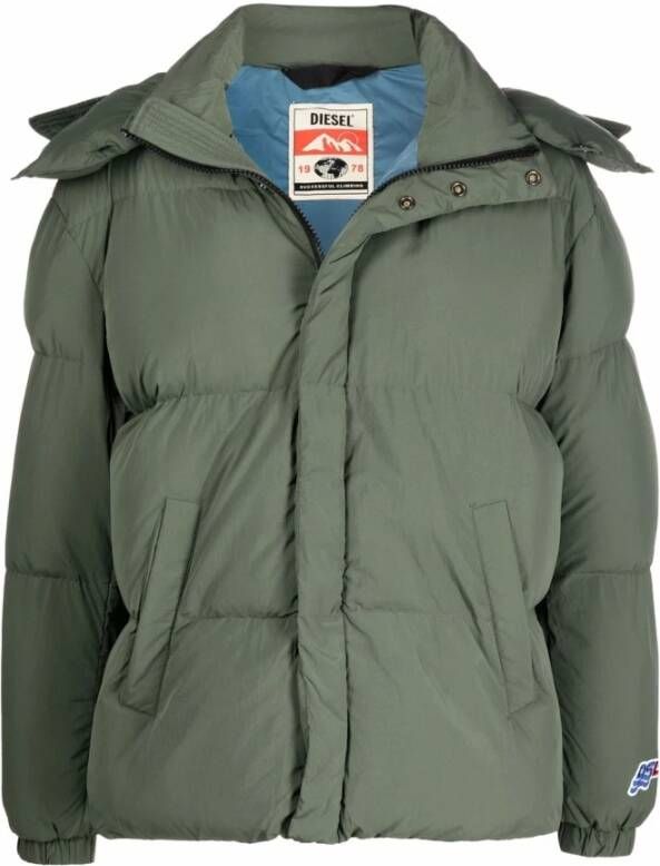 Diesel Gewatteerde jassen Groen Heren