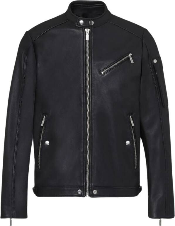 Diesel L-Case-Ka bikerjack van schapenleer