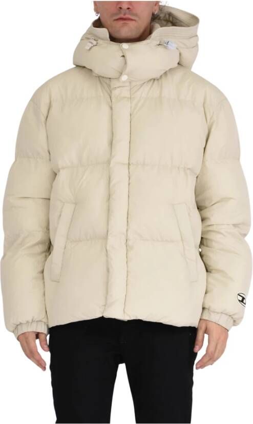 Diesel Winterjassen Wit Heren
