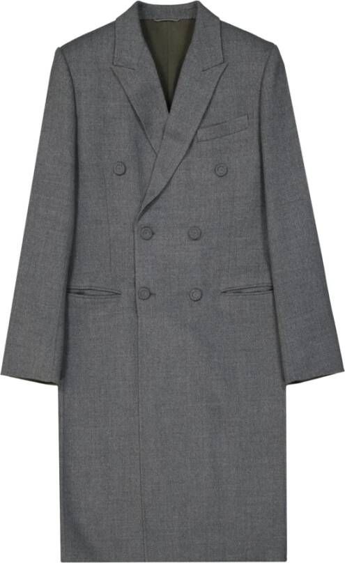 Dior Jas met dubbele rij knopen , Grijs, Heren