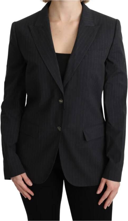 Dolce & Gabbana Breasted Blazer , Grijs, Dames
