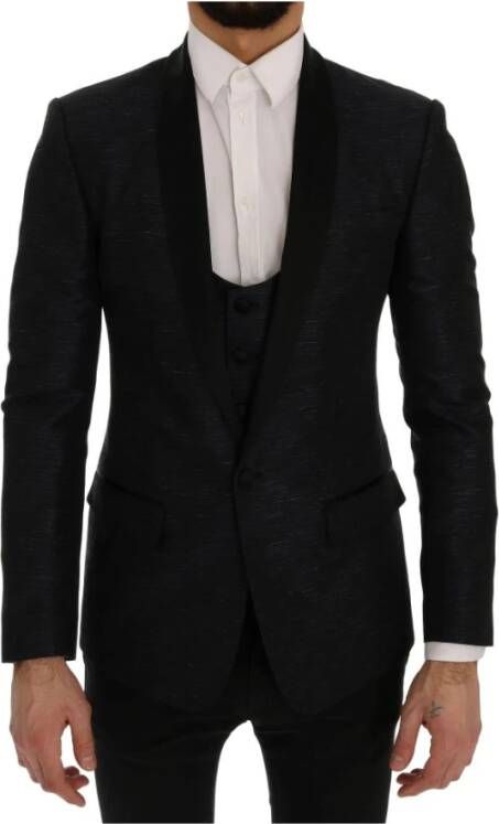 Dolce & Gabbana Blue Martini Slim 2 Piece Blazer , Blauw, Heren