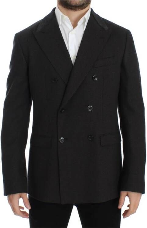 Dolce & Gabbana Wol slanke fit blazer , Bruin, Heren