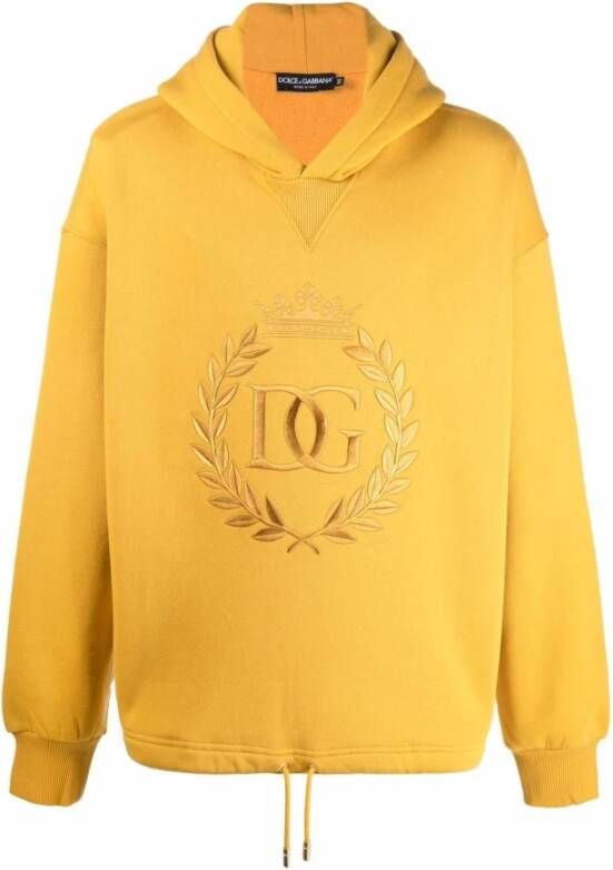Dolce & Gabbana Hoodies & sweatvesten Geel Heren