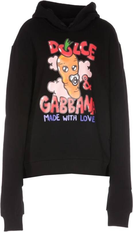 Dolce & Gabbana Hoodies & Sweatvesten Zwart Dames