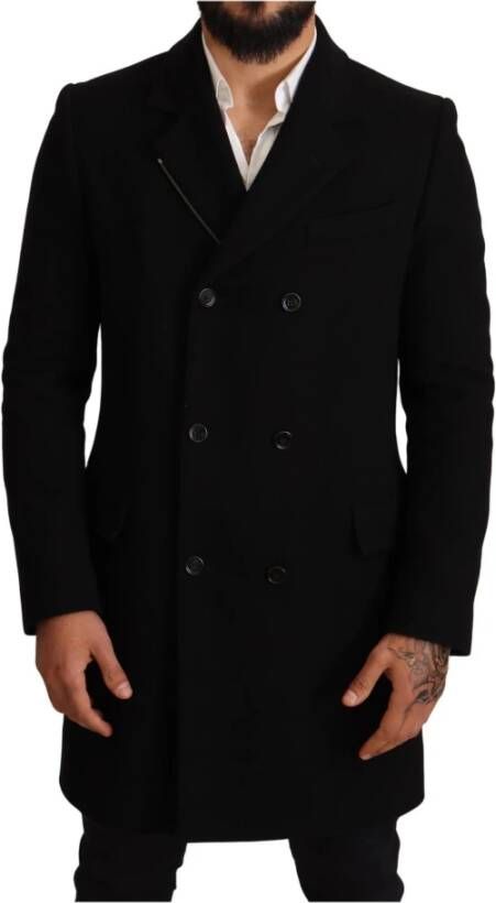 Dolce & Gabbana Trenchcoats & Mantels Zwart Heren