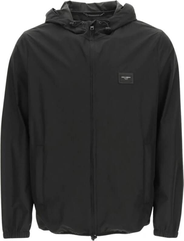 Dolce & Gabbana Logo geëxciteerde jas , Zwart, Heren