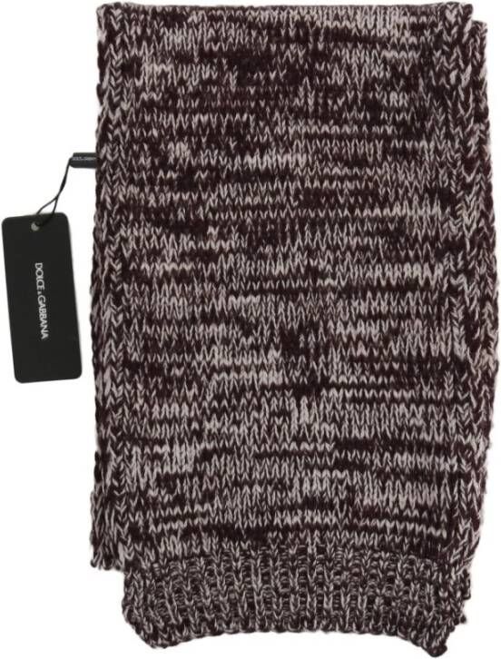 Dolce & Gabbana Gebreide Sjaal , Rood, Heren