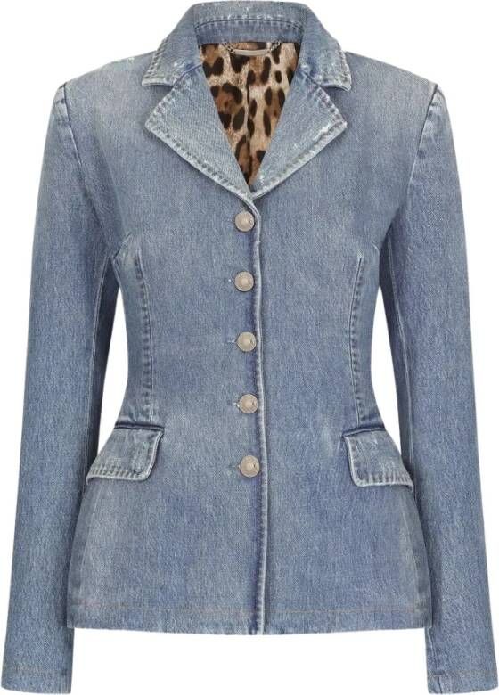 Dolce & Gabbana Spijkerjassen Blauw Dames
