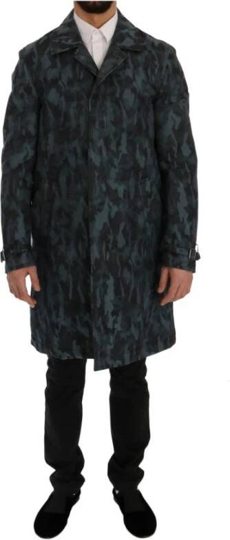 Dolce & Gabbana Trenchcoats & Mantels Blauw Heren