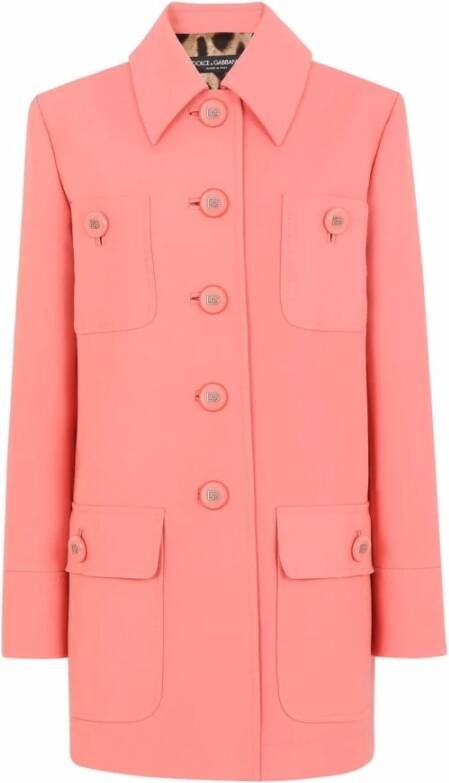 Dolce & Gabbana Trenchcoats & Mantels Roze Dames