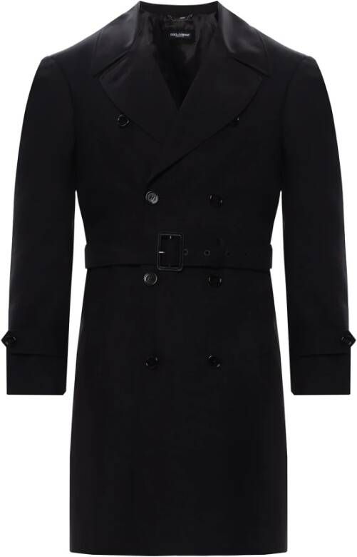 Dolce & Gabbana Trenchcoats & Mantels Zwart Heren