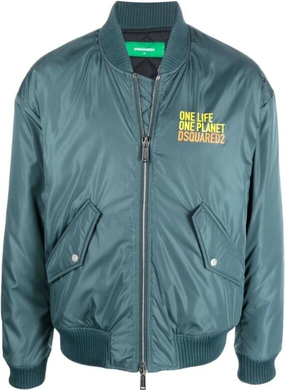 Dsquared2 Geïsoleerde bomberjack , Blauw, Heren
