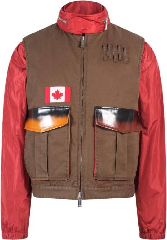 Dsquared2 Bomber jackets Rood Heren