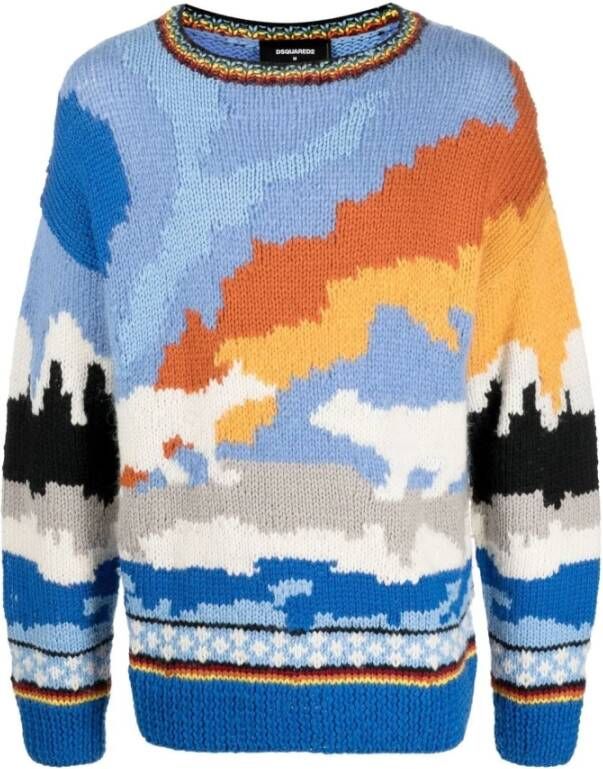 Dsquared2 Truien & Vesten Blauw Heren