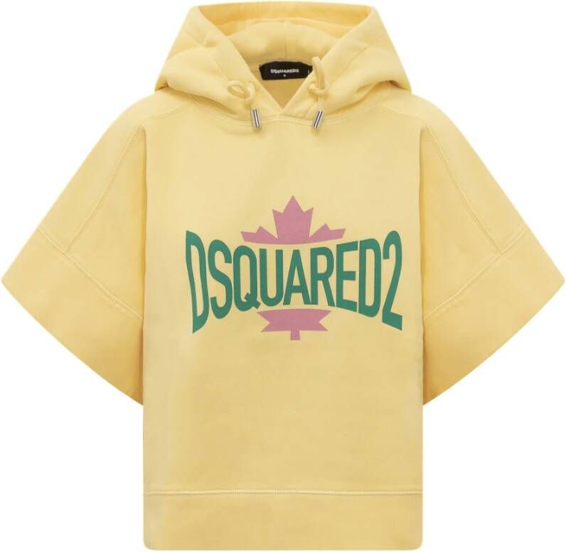Dsquared2 Hoodies & Sweatvesten Geel Dames