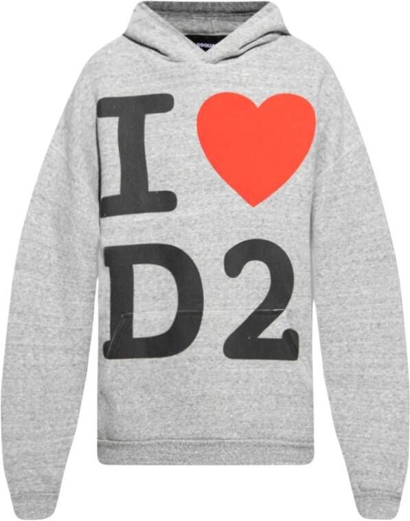 Dsquared2 Hoodies & sweatvesten Grijs Heren