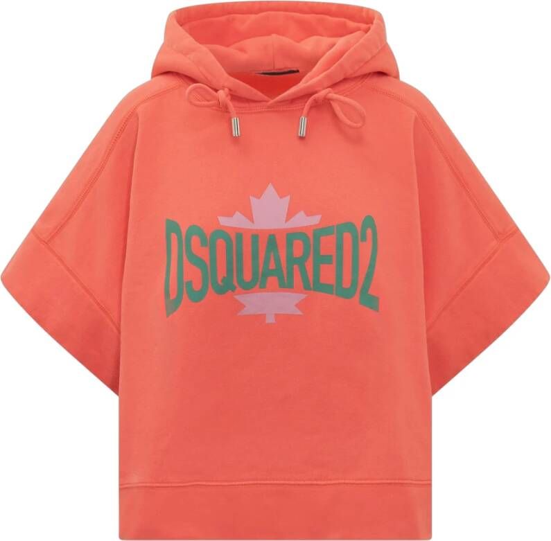 Dsquared2 Hoodies & Sweatvesten Oranje Dames