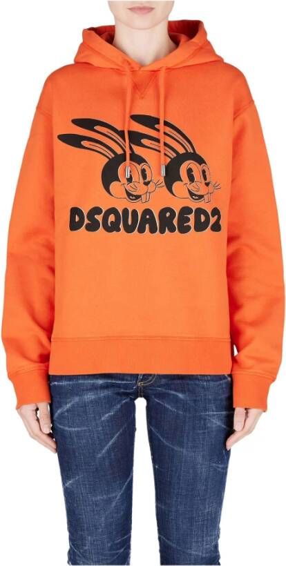 Dsquared2 Hoodies & Sweatvesten Oranje Dames