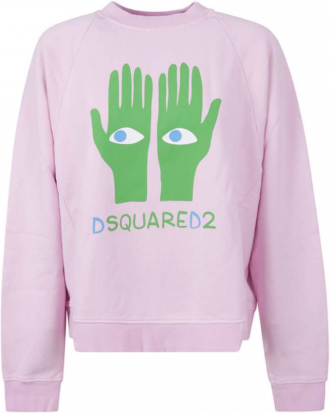 Dsquared2 Hoodies & Sweatvesten Roze Dames