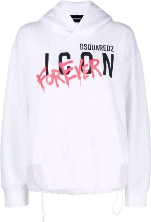 Dsquared2 S80Gu0058S25516100 Sweatshirt , Wit, Dames