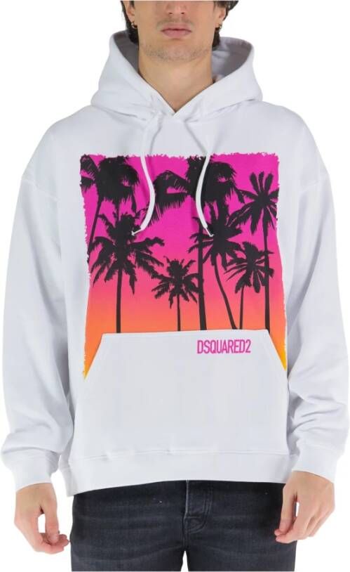 Dsquared2 Hoodies & sweatvesten Wit Heren