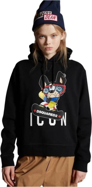Dsquared2 Hoodies & Sweatvesten Zwart Dames
