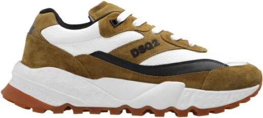 Dsquared2 Free sneaker van kalfsleer met su&#xE8, de details