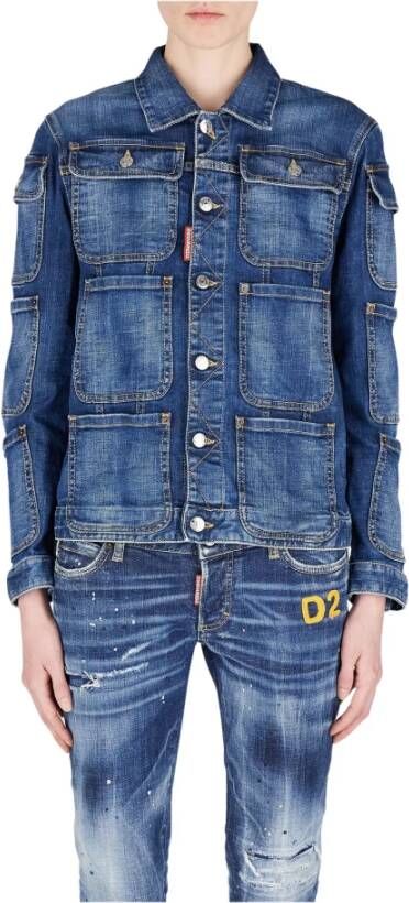 Dsquared2 Spijkerjassen Blauw Dames