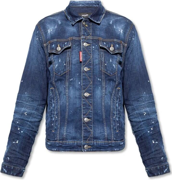 Dsquared2 Spijkerjassen Blauw Heren