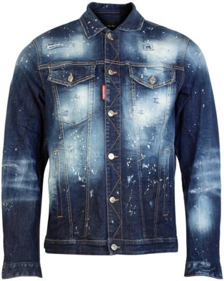 Dsquared2 Spijkerjassen Blauw Heren