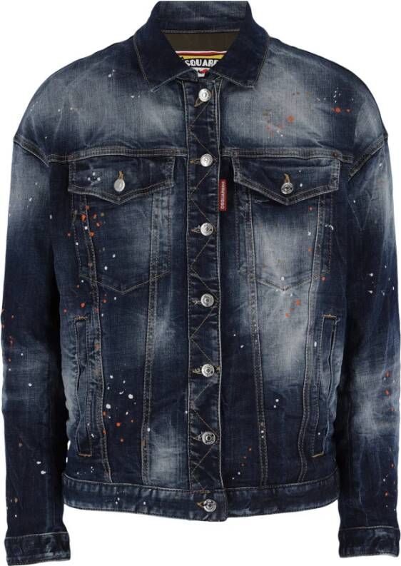 Dsquared2 Bomber Jacket With Contrasting Inserts , Groen, Heren