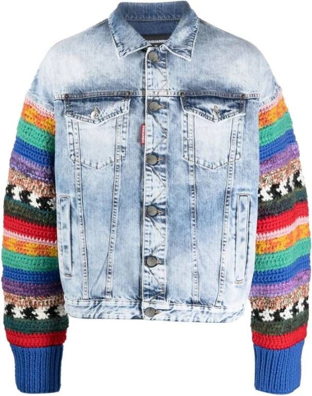 Dsquared2 Spijkerjassen Blauw Heren