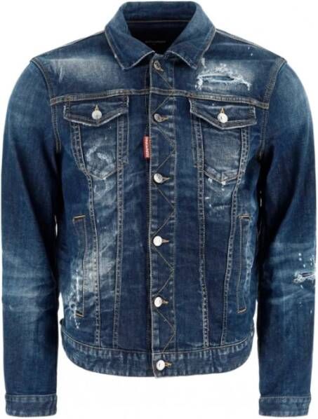 Dsquared2 Spijkerjassen Blauw Heren