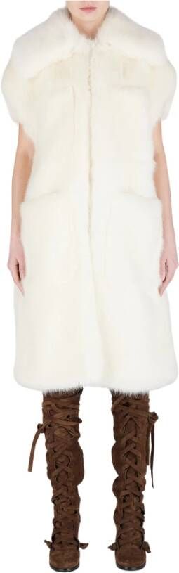 Dsquared2 Trenchcoats & Mantels Wit Dames