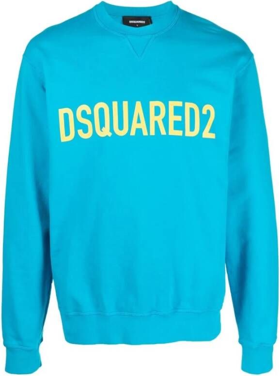 Dsquared2 Sweaters Clear Blue , Blauw, Heren