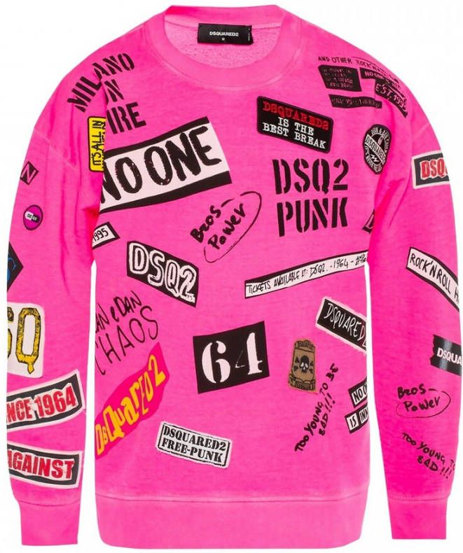 Dsquared2 Truien & Vesten Roze Heren