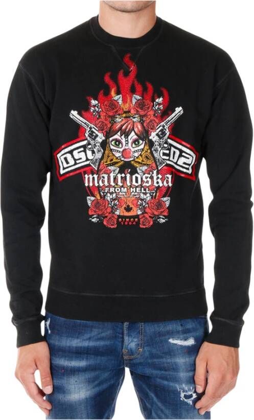 Dsquared2 Truien & Vesten Zwart Heren