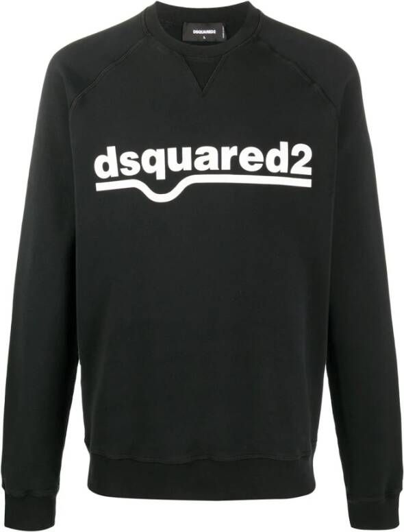 Dsquared2 Logo Print Sweatshirt , Zwart, Heren